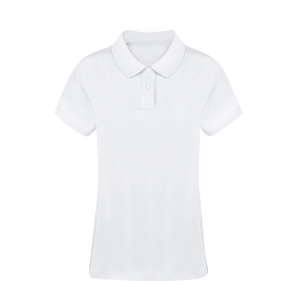 Erwachsene Frauen Weiß Polo-Shirt Koupan
