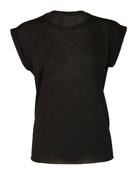 Bella - Women´s Flowy Muscle Tee With Rolled Cuff