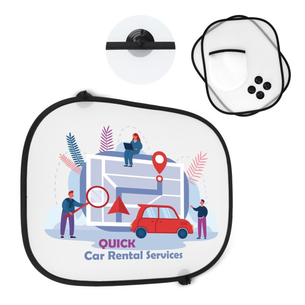 Sonnenblende, 2er-Set mit Etui Sublimation